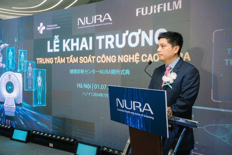 Ông Nguyễn Huy Tuấn, CEO của NURA phát biểu tại buổi lễ