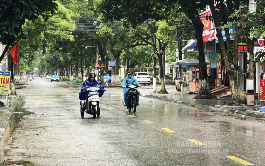 Mưa trên địa bàn thành phố Lạng Sơn