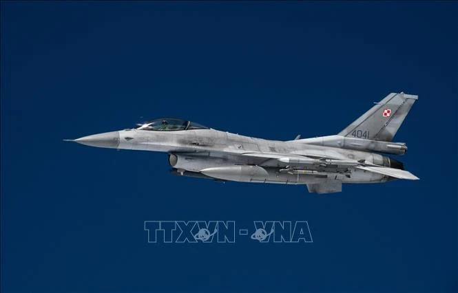 Máy bay tiêm kích F-16. (Ảnh tư liệu: AFP/TTXVN)