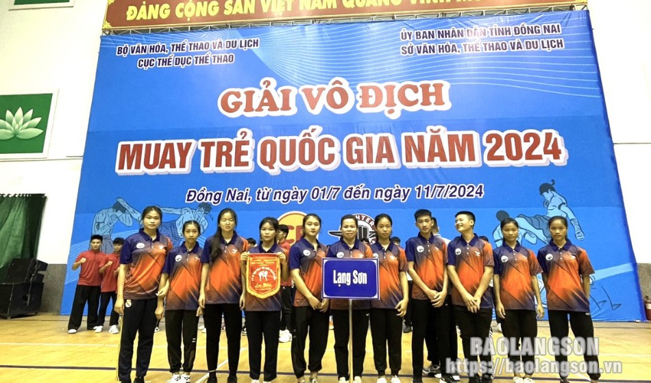 Đoàn Lạng Sơn tham dự Giải vô địch Muay trẻ quốc gia năm 2024