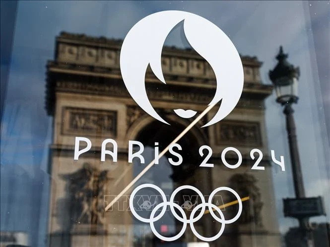 Biểu tượng Olympic và Paralympic 2024 tại Paris, Pháp. (Ảnh minh họa: AFP/TTXVN)