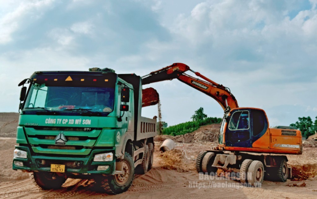 Nhà thầu thi công hạng mục đường giao thông tại dự án Khu tái định cư  Hồ Sơn - Hoà Thắng, huyện Hữu Lũng                              