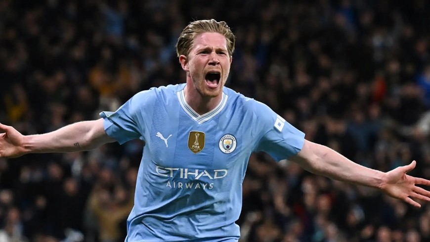 Huấn luyện viên Pep Guardiola khẳng định De Bruyne không rời Man City. Ảnh: Getty