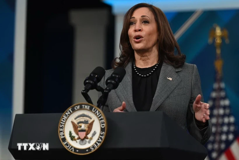 Phó Tổng thống Mỹ Kamala Harris. (Ảnh: AFP/TTXVN)