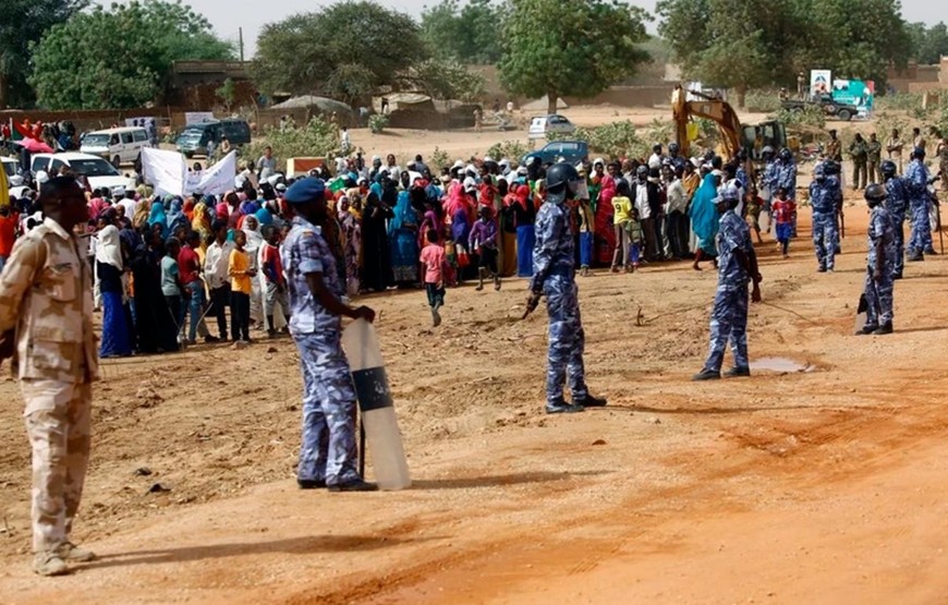 Lực lượng an ninh Sudan tại El Geneina, bang Tây Darfur. Ảnh minh họa