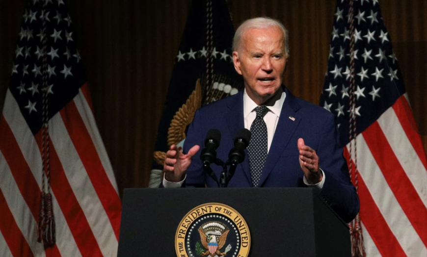  Tổng thống Joe Biden công bố kế hoạch thúc đẩy cải cách Tòa án Tối cao Mỹ. Ảnh: Reuters