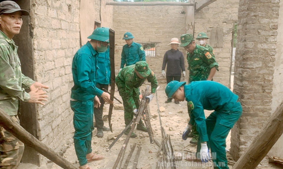 Đồn Biên phòng Na Hình khởi công xây dựng nhà đại đoàn kết