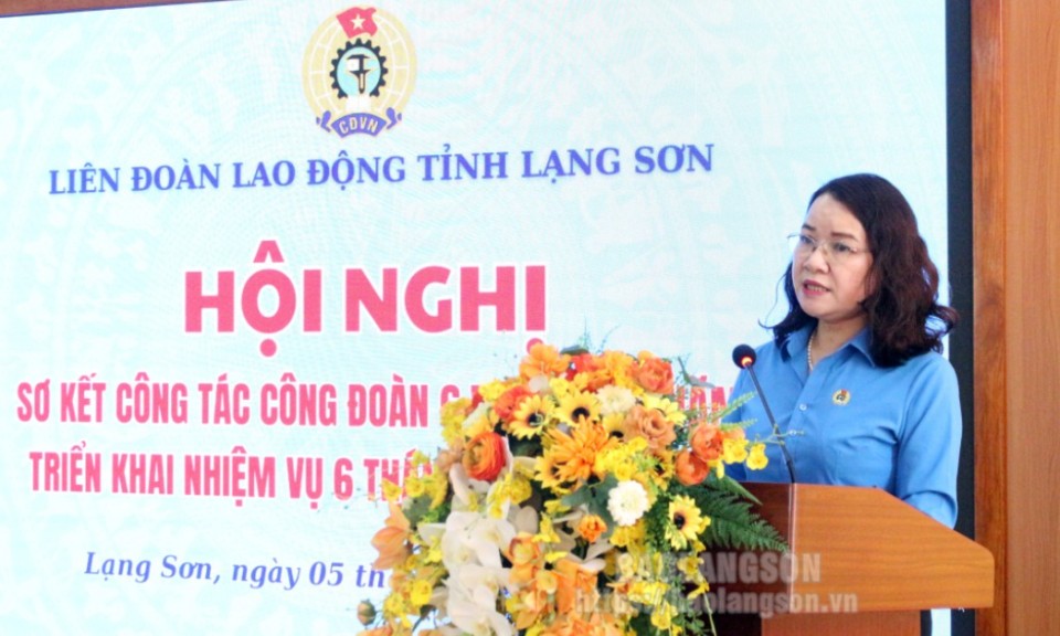 Sơ kết công tác công đoàn 6 tháng đầu năm