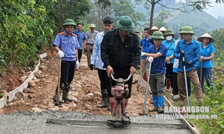  Bắc Sơn: Tăng cường xã hội hóa xây dựng nông thôn mới