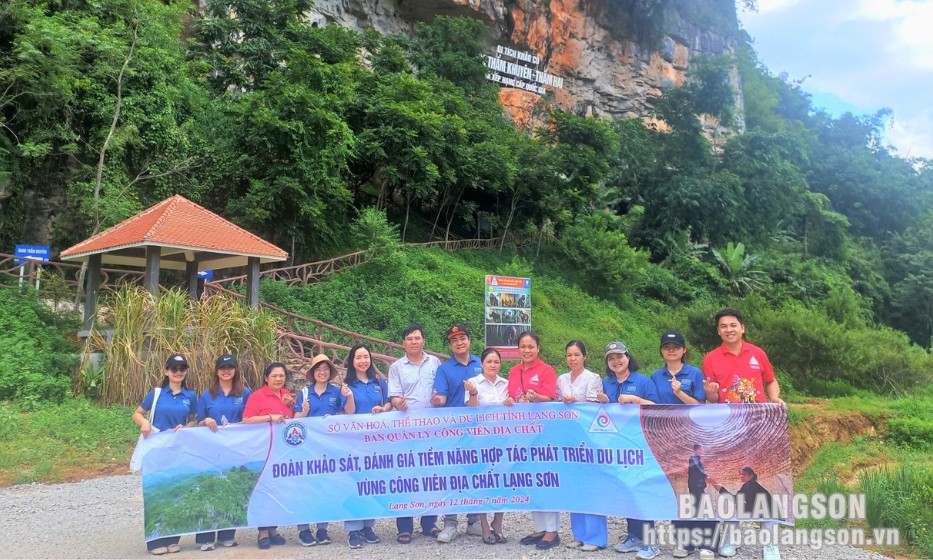 Khảo sát, đánh giá tiềm năng hợp tác phát triển du lịch vùng Công viên địa chất Lạng Sơn