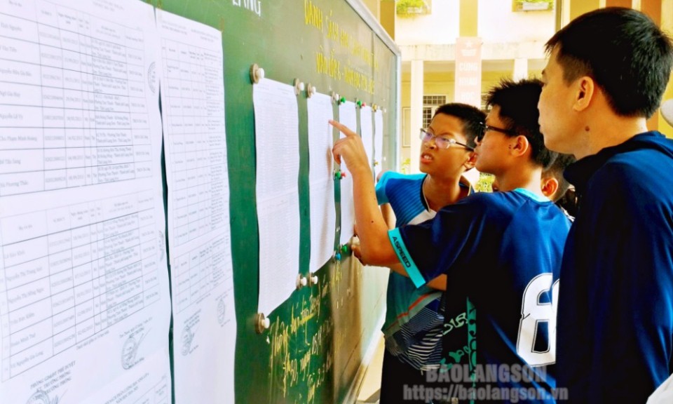 Thành phố Lạng Sơn: Minh bạch công tác tuyển sinh đầu cấp