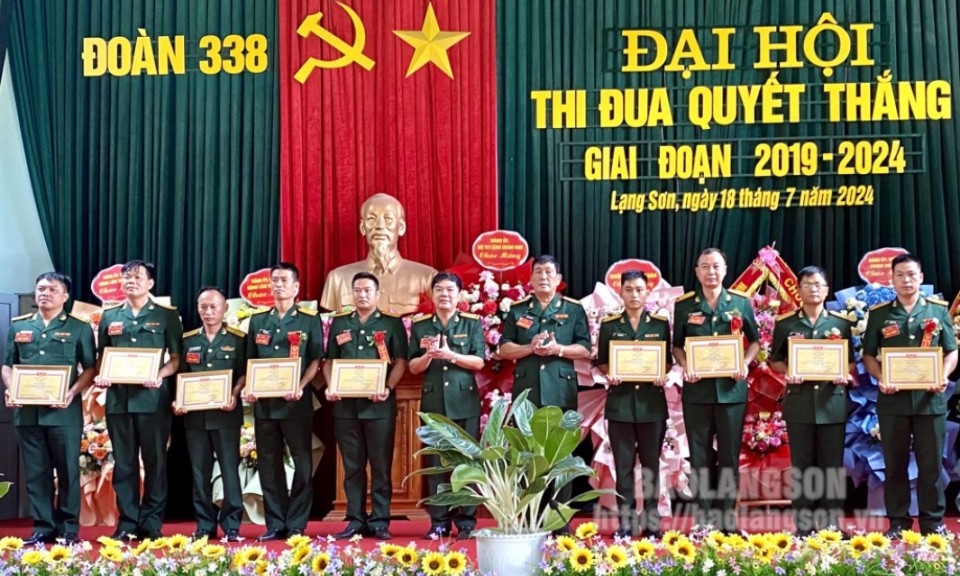 Đoàn kinh tế - quốc phòng 338 tổ chức Đại hội thi đua quyết thắng giai đoạn 2019 - 2024