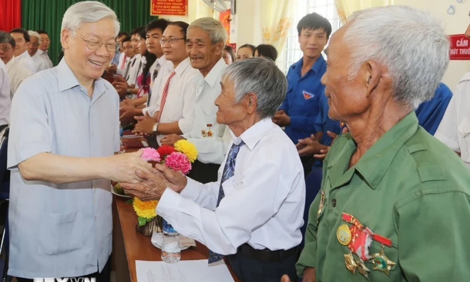 'Tổng Bí thư Nguyễn Phú Trọng có cống hiến to lớn vì hạnh phúc của nhân dân'