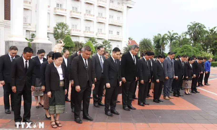 Lào trang trọng tổ chức lễ Quốc tang tưởng niệm Tổng Bí thư Nguyễn Phú Trọng