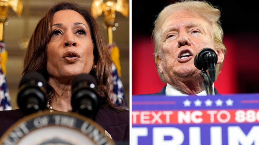 Cuộc đua giữa bà Kamala Harris và ông Donald Trump đang rất gắt gao. Ảnh: The Hill