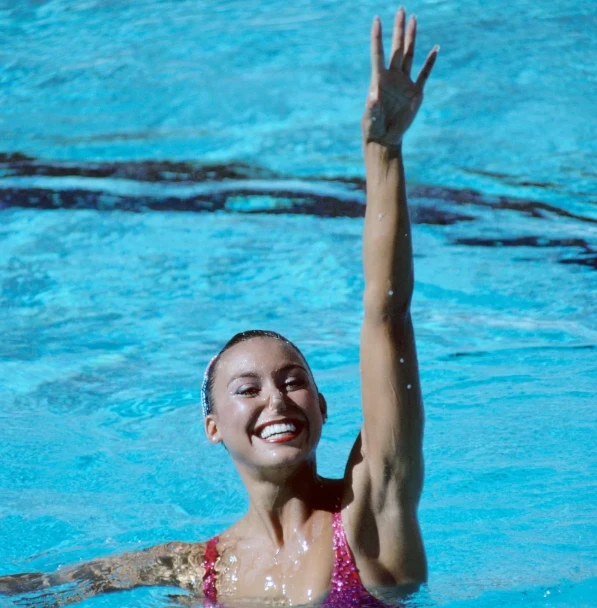 Tracie Ruiz-Conforto thi đấu tại Olympic Los Angeles 1984. (Nguồn: CNN)