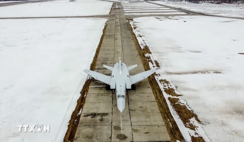 Máy bay ném bom chiến lược Tu-22M3. (Ảnh: AFP/TTXVN)