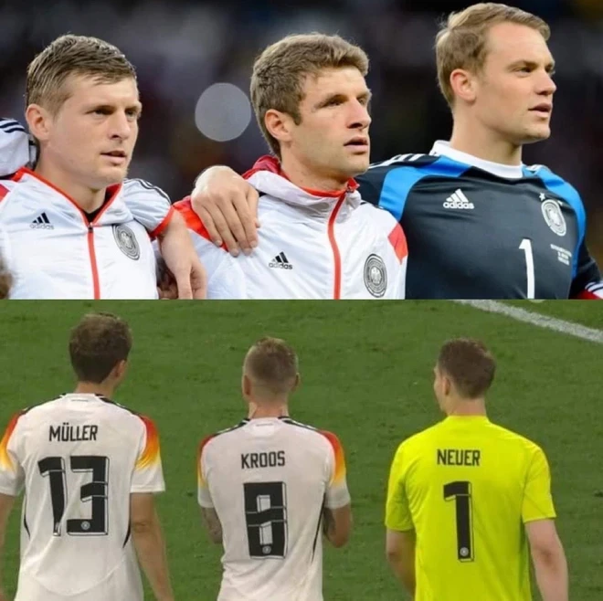 Thomas Müller, Toni Kroos và Manuel Neuer cùng chia tay Đội tuyển Đức. (Nguồn: DFB)