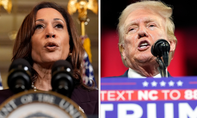 Bà Kamala Harris dẫn trước ông Donald Trump ở 4 bang chiến trường