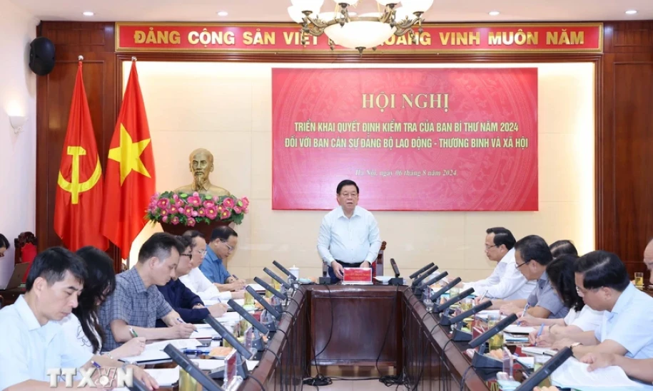 Đoàn Kiểm tra của Ban Bí thư làm việc tại Bộ Lao động-Thương binh và Xã hội