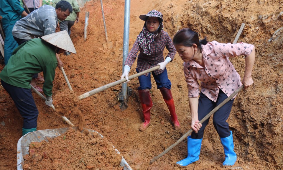 Văn Quan: Chủ động khắc phục hậu quả sau mưa bão