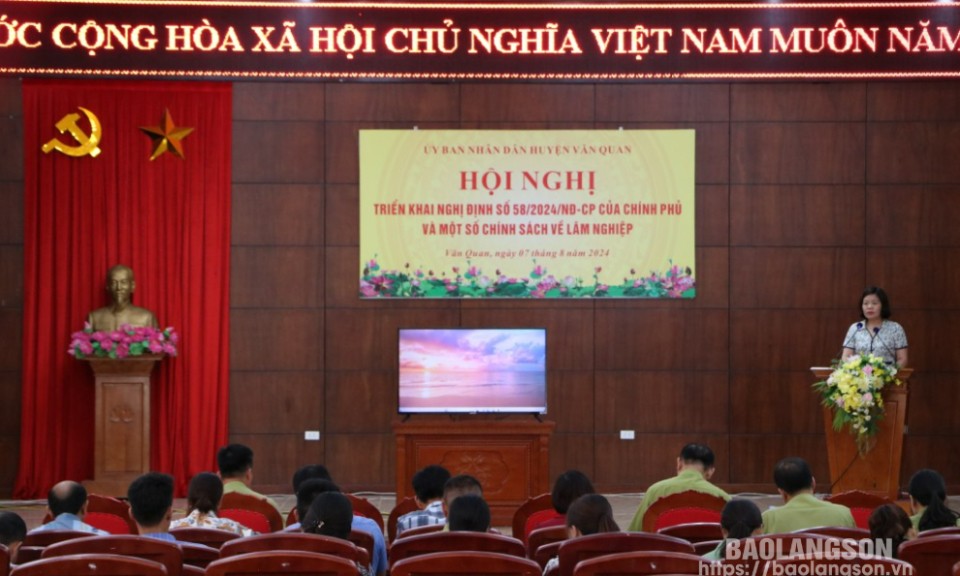 Văn Quan: Triển khai một số văn bản, chính sách về lâm nghiệp