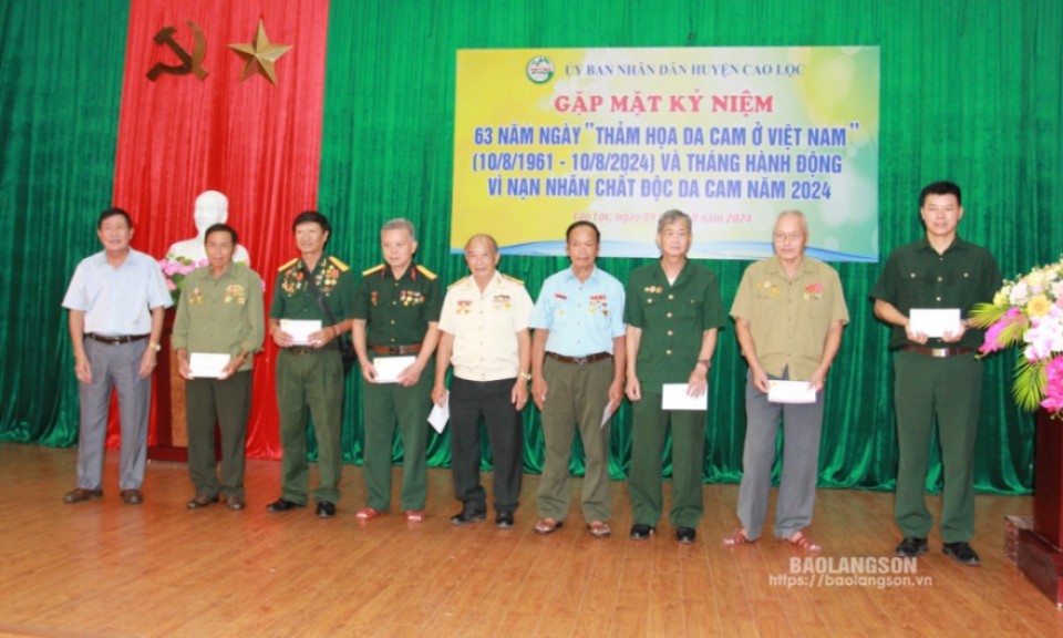 Cao Lộc: Gặp mặt kỷ niệm 63 năm ngày “Thảm họa da cam ở Việt Nam”