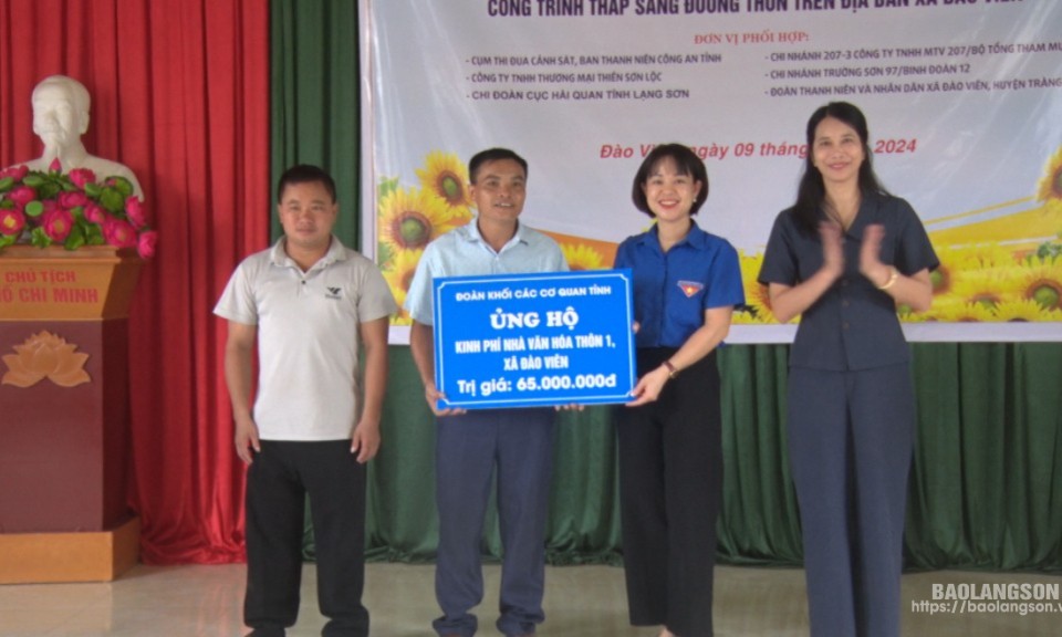Tràng Định: Khánh thành Nhà Văn hóa và các công trình tại thôn 1, xã Đào Viên
