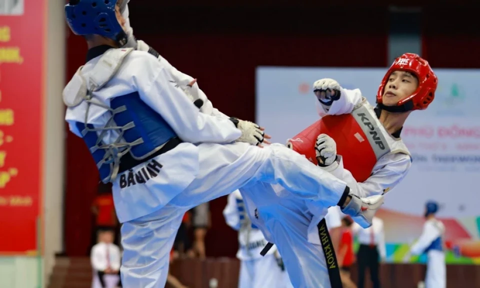 Hơn 1.100 vận động viên thi đấu tại Giải Taekwondo các lứa tuổi trẻ quốc gia