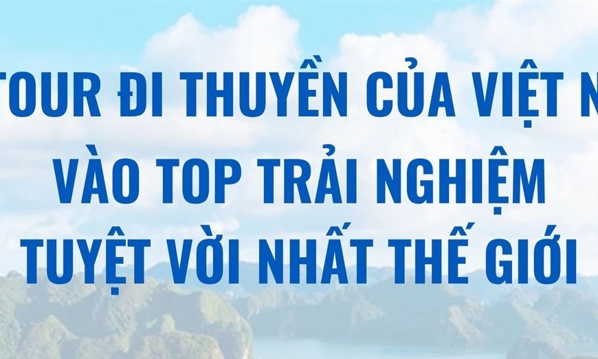 Hai tour đi thuyền của Việt Nam vào top trải nghiệm tuyệt vời nhất thế giới