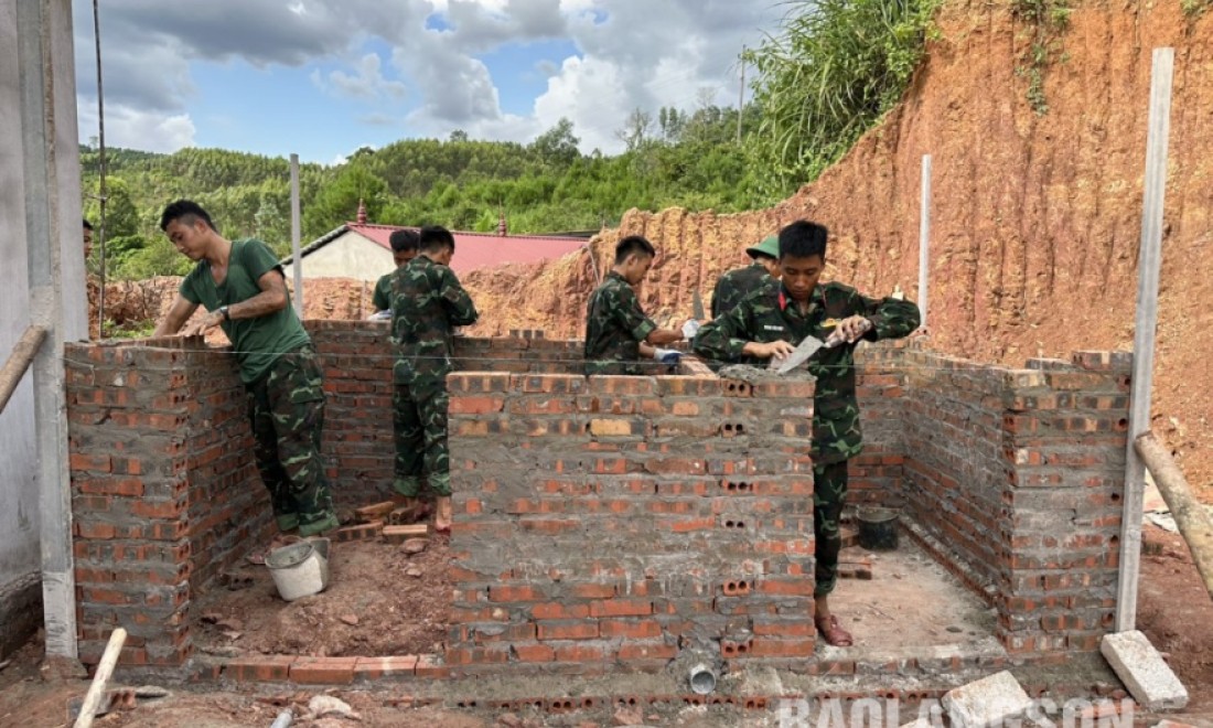 Lực lượng vũ trang tỉnh chung tay vì người nghèo