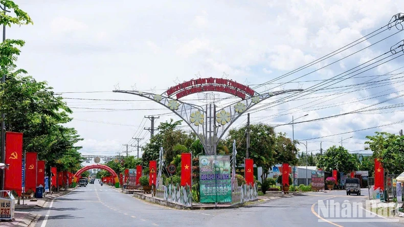 Trung tâm huyện Cầu Kè, tỉnh Trà Vinh.