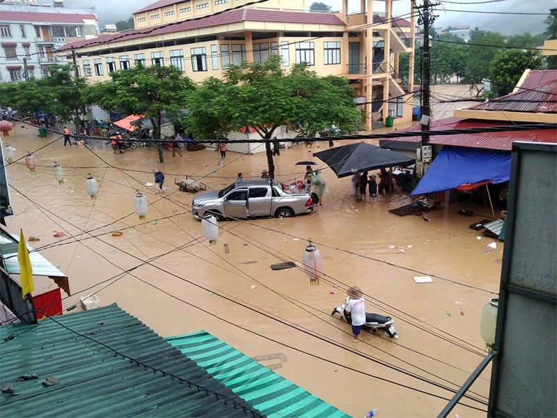 Nước chưa có dấu hiệu rút. 