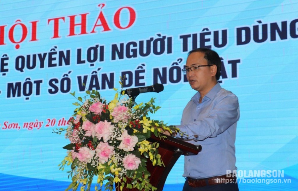 Lãnh đạo Sở Công thương phát biểu tại hội thảo