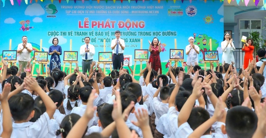 Phát động Cuộc thi vẽ tranh về Bảo vệ môi trường trong học đường với chủ đề “Ngôi trường xanh”. 