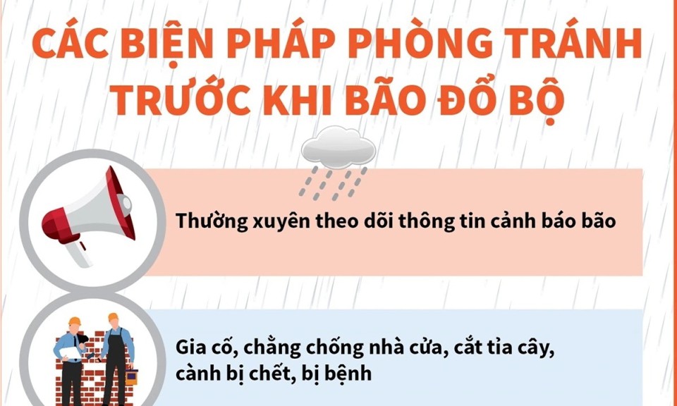 Cẩm nang phòng tránh trước, trong và sau khi bão đổ bộ