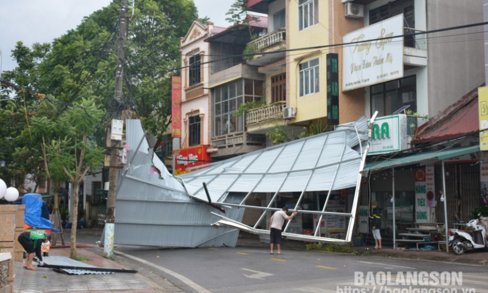 Bão số 3 gây ra những thiệt hại ban đầu trên địa bàn tỉnh