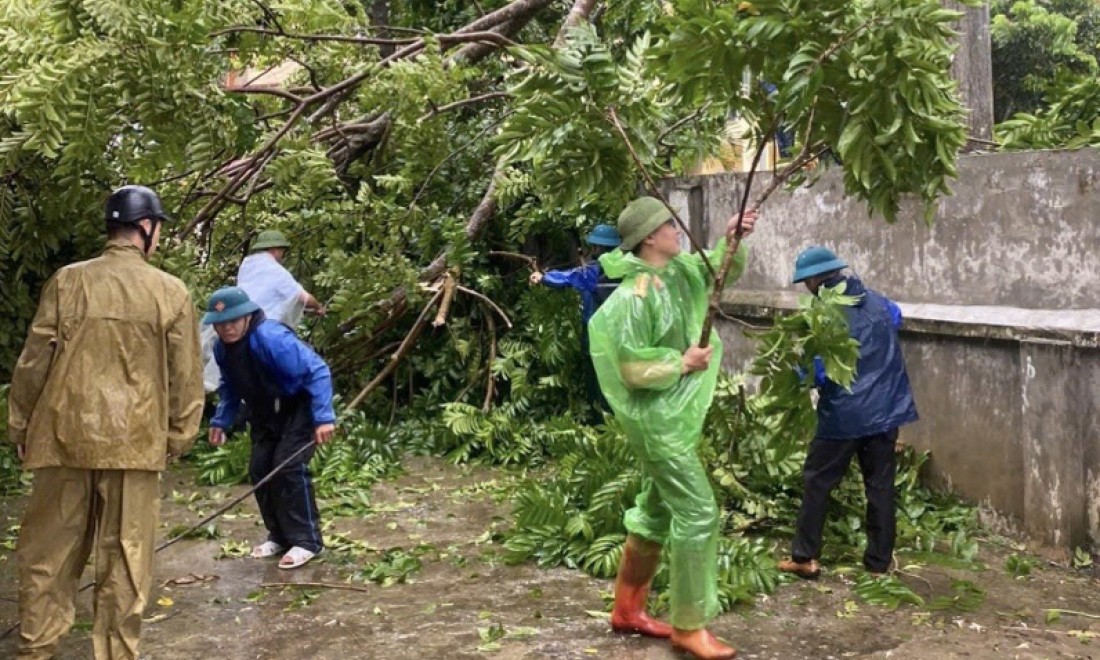 Bắc Sơn: 9 nhà bị hư hỏng, hơn 20ha lúa ngô và cây lâm nghiệp bị gãy đổ do bão số 3