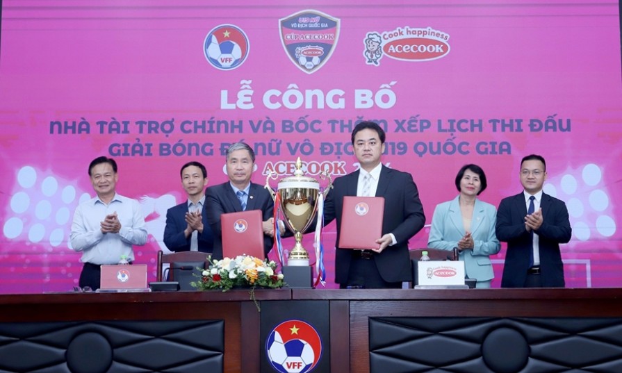 Acecook Việt Nam tài trợ giải bóng đá nữ U19 quốc gia 2024