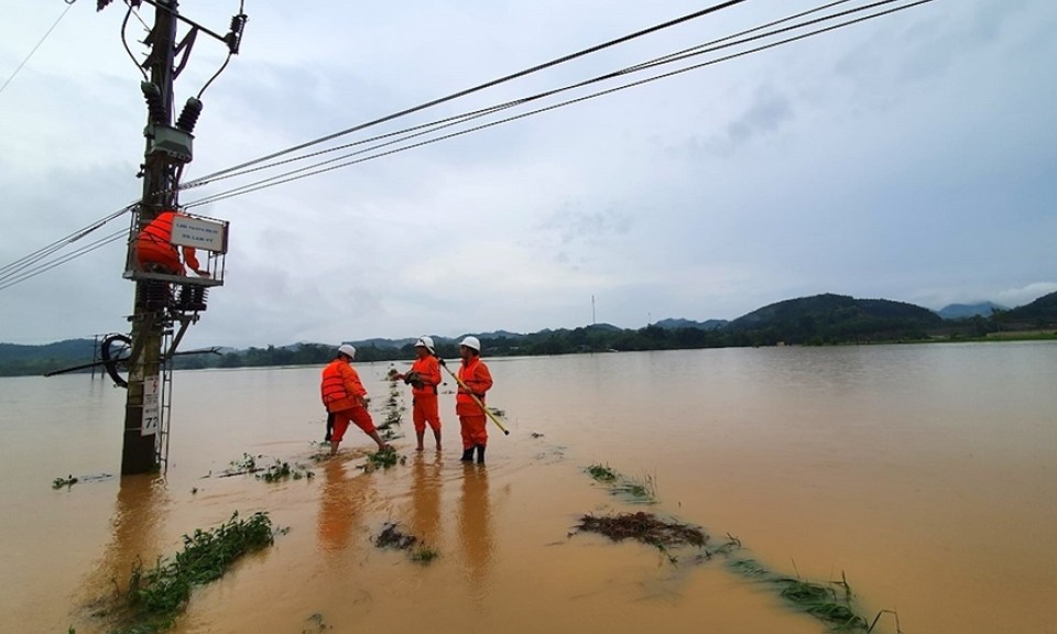 Có 5 tỉnh hoàn thành việc khôi phục điện cho khách hàng bị ảnh hưởng bởi bão số 3