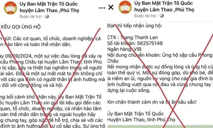 Cảnh giác với những thông tin lừa đảo, sai sự thật về bão, lũ