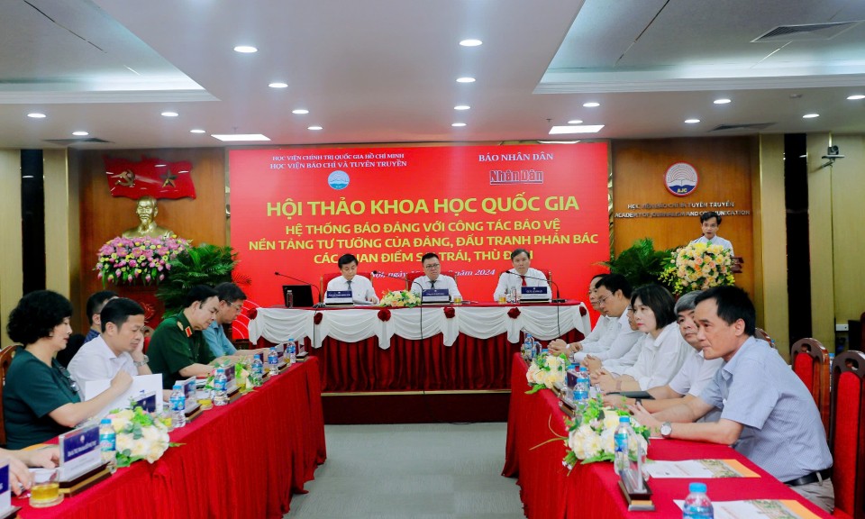 khoa học “Hệ thống báo Đảng với công tác bảo vệ nền tảng tư tưởng của Đảng, đấu tranh phản bác các quan