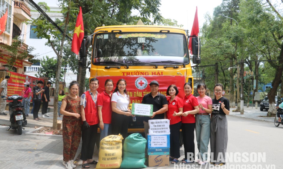 Hội Chữ thập đỏ tỉnh: Tiếp nhận ủng hộ trị giá hơn 210 triệu đồng cho người dân bị ảnh hưởng sau bão số 3