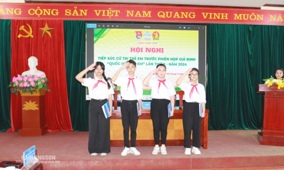 50 thiếu nhi tham gia hội nghị tiếp xúc “Cử tri trẻ em”