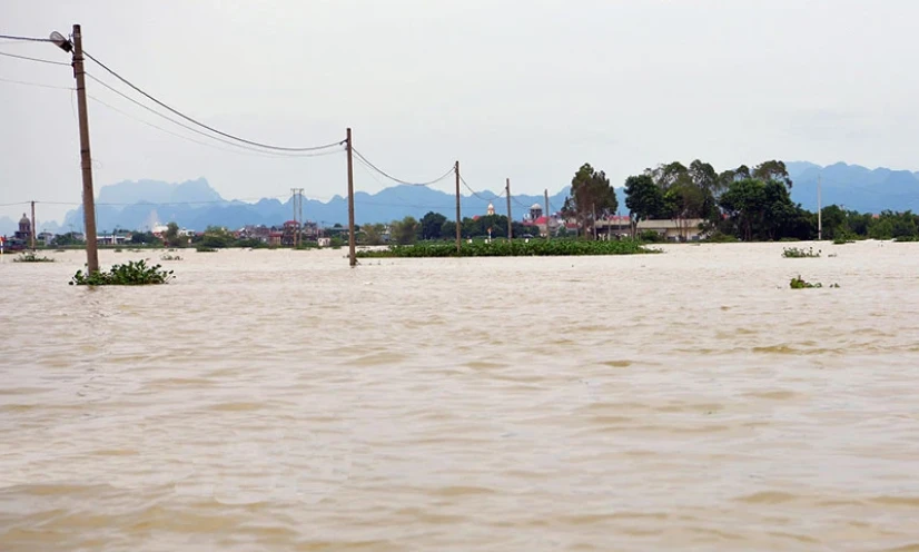 Mực nước trên sông Hoàng Long, sông Mã đang lên, đề phòng ngập lụt