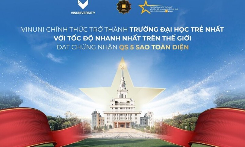 VinUni trở thành Đại học trẻ nhất thế giới đạt chứng nhận QS 5 Sao