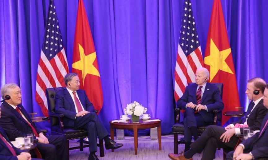 Tổng Bí thư, Chủ tịch nước Tô Lâm gặp Tổng thống Hoa Kỳ Joe Biden