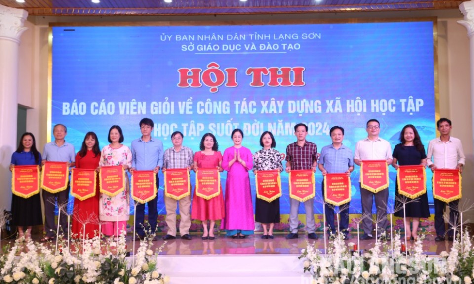 Hội thi Báo cáo viên giỏi về công tác xây dựng xã hội học tập, học tập suốt đời năm 2024