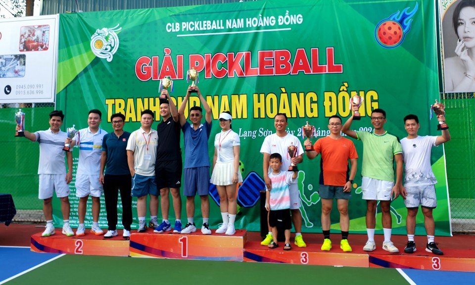 66 vận động viên Pickleball tham gia tranh Cup Nam Hoàng Đồng