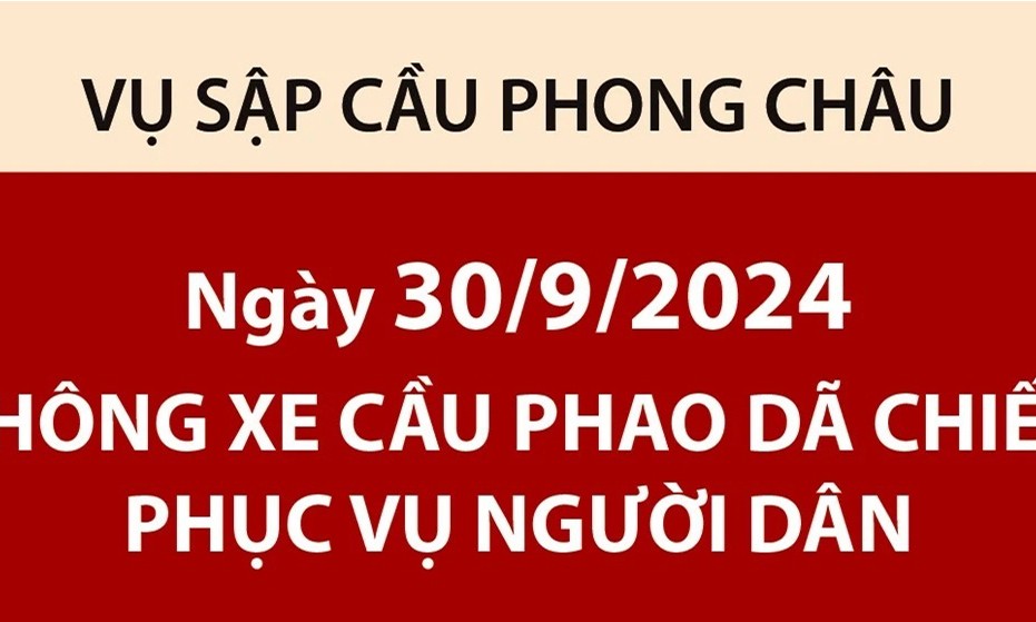 Những phương tiện nào được lưu thông qua cầu phao Phong Châu?